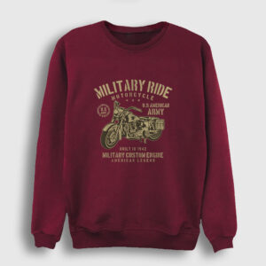 Military Ride Sweatshirt bordo