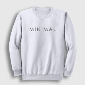 Minimal Sweatshirt beyaz
