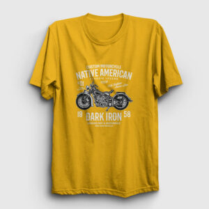Native American Motor Tişört sarı