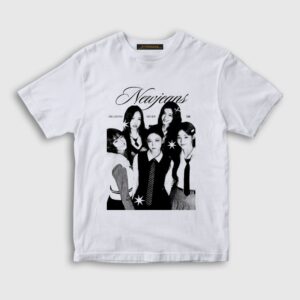 Never Die K-Pop NewJeans Çocuk Tişört Beyaz