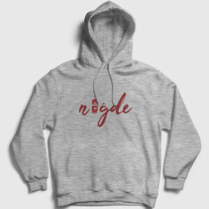 Niğde Kapşonlu Sweatshirt gri kırçıllı
