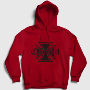 Old School Kapşonlu Sweatshirt kırmızı