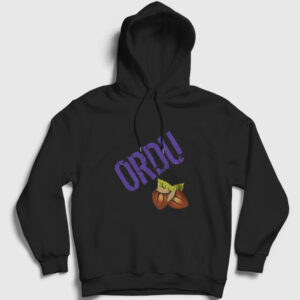 Ordu Kapşonlu Sweatshirt siyah