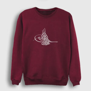 Osmanlı Tuğrası Sweatshirt bordo