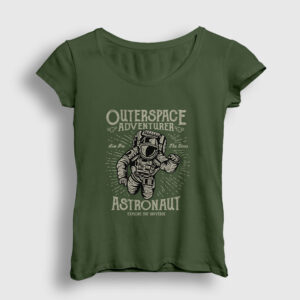 Outerspace Kadın Tişört haki