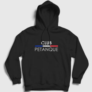 Petank Kapşonlu Sweatshirt siyah
