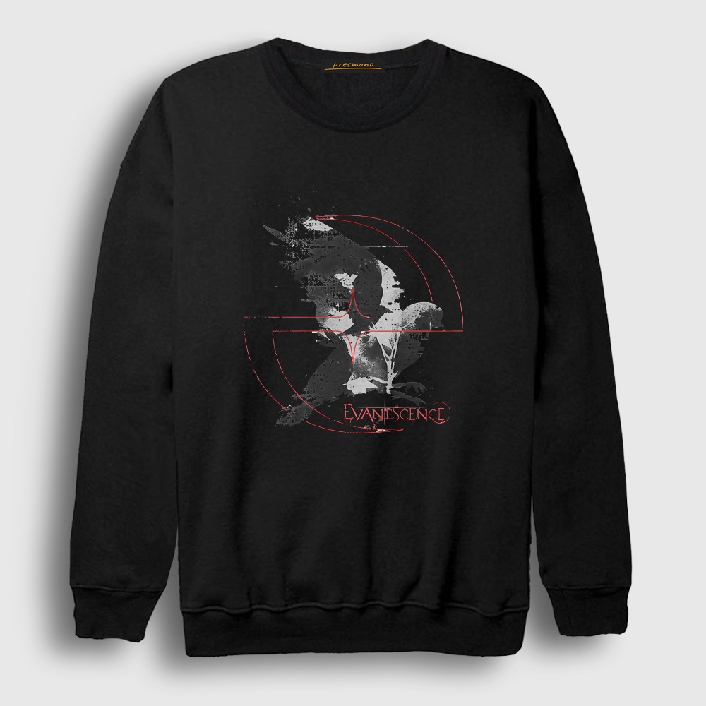 Pigeon Sanctuary Rock Evanescence Sweatshirt Siyah
