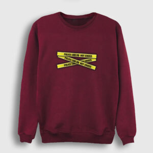 Police Line Sweatshirt bordo