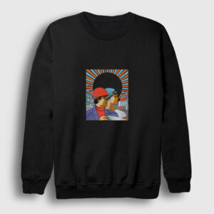 Pop Art Workers Sweatshirt siyah