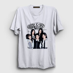 Poster V2 New Jeans K-Pop Newjeans Tişört Beyaz