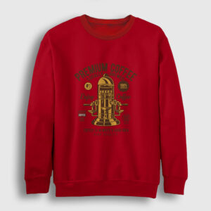 Premium Coffee Sweatshirt kırmızı