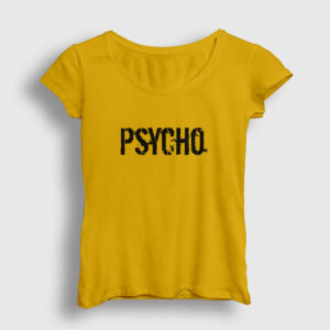 Psycho Kadın Tişört sarı