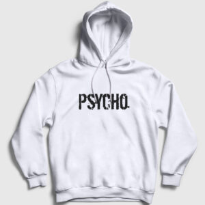 Psycho Kapşonlu Sweatshirt beyaz