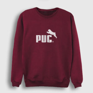 Pug Sweatshirt bordo