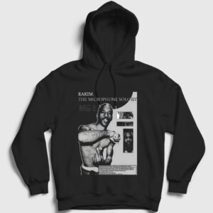 Rakim Rap Kapşonlu Sweatshirt Siyah