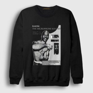 Rakim Rap Sweatshirt Siyah
