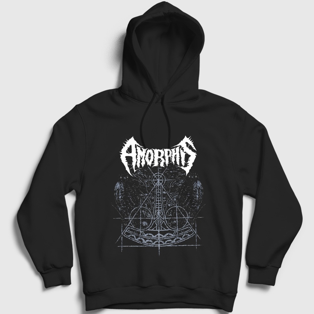 Rarities Metal Amorphis Kapşonlu Sweatshirt Siyah