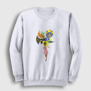 Renkli Düşünceler Sweatshirt beyaz