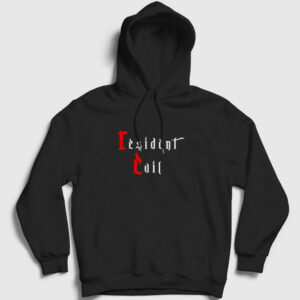 Resident Evil Kapşonlu Sweatshirt siyah