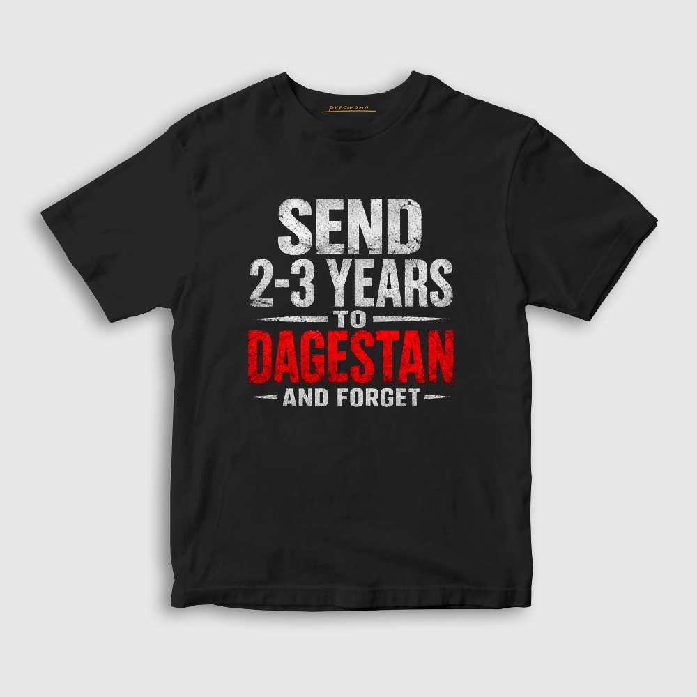 Send To Dagestan UFC MMA Islam Makhachev Çocuk Tişört Siyah