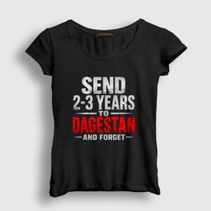 Send To Dagestan UFC MMA Islam Makhachev Kadın Tişört Siyah
