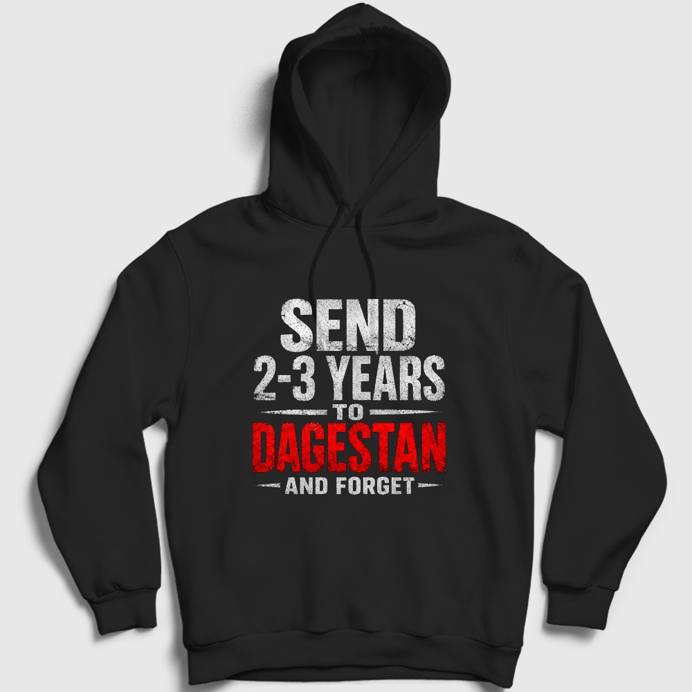 Send To Dagestan UFC MMA Islam Makhachev Kapşonlu Sweatshirt Siyah