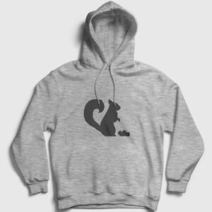Sincap Kapşonlu Sweatshirt gri kırçıllı