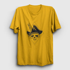 Skull Pirate Tişört sarı