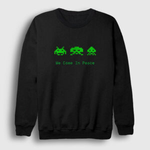 Space Invaders Sweatshirt siyah