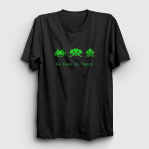 Space Invaders Tişört siyah