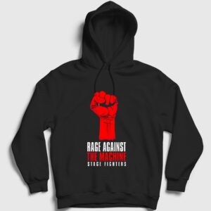 Stage Fighters Rage Against The Machine Kapşonlu Sweatshirt Siyah