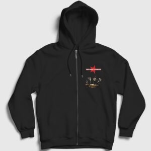 Stage Rock Rage Against The Machine Fermuarlı Kapşonlu Sweatshirt Siyah