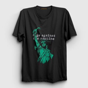 Statue Of Liberty Rage Against The Machine Tişört Siyah