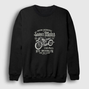 Super Motor Sweatshirt siyah