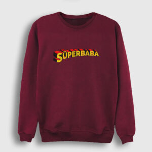 Süperbaba Sweatshirt bordo