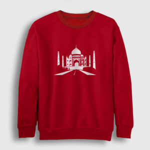 Taj Mahal Sweatshirt kırmızı