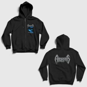 Tales From The Thousand Lakes Metal Amorphis Sırt Baskılı Fermuarlı Kapşonlu Sweatshirt Siyah