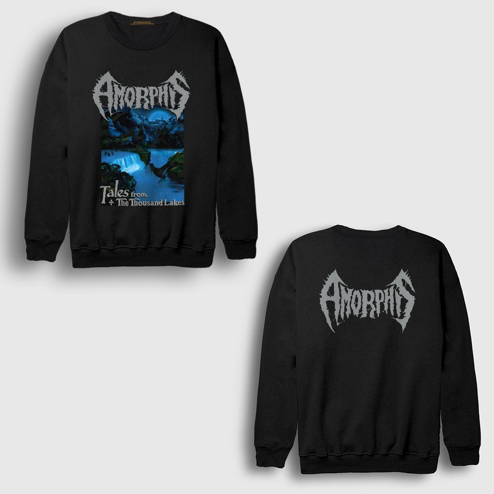 Tales From The Thousand Lakes Metal Amorphis Sırt Baskılı Sweatshirt Siyah