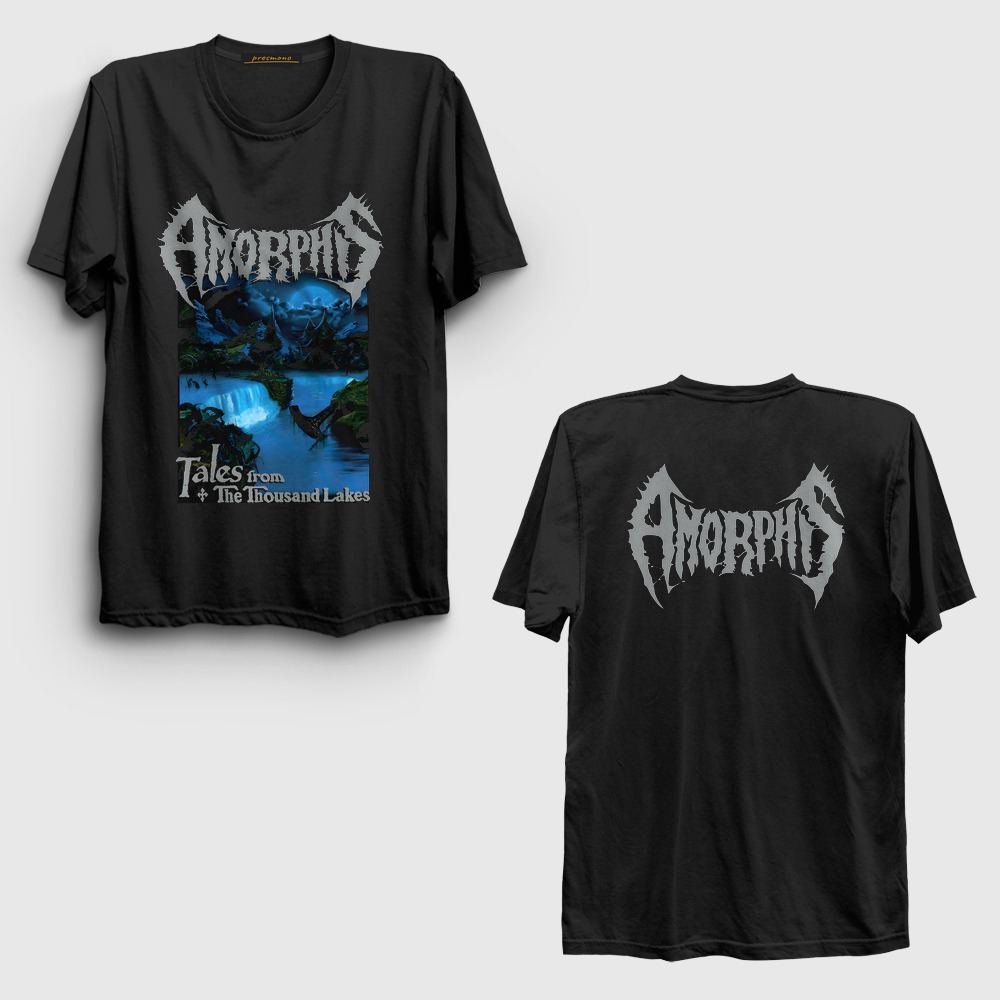 Tales From The Thousand Lakes Metal Amorphis Sırt Baskılı Tişört Siyah