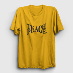 Teach Peace Tişört sarı