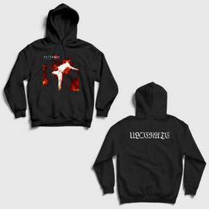 The Coming Of Genocide Metal Ulcerate Sırt Baskılı Kapşonlu Sweatshirt Siyah