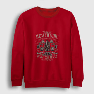 The Great Adventure Sweatshirt kırmızı