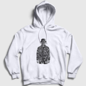 The Son Of Grenade Kapşonlu Sweatshirt beyaz