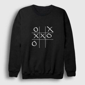 Tic Tac Toe Sweatshirt siyah