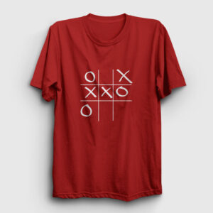 Tic Tac Toe Tişört kırmızı
