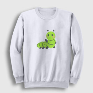 Tırtıl Sweatshirt beyaz