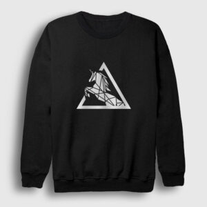 Triangle Horse Sweatshirt siyah