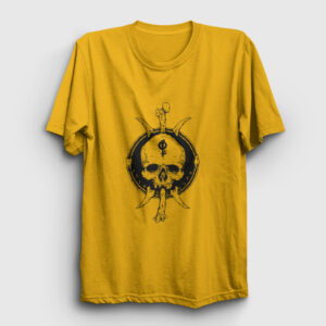 Tribal Skull and Bones Tişört sarı