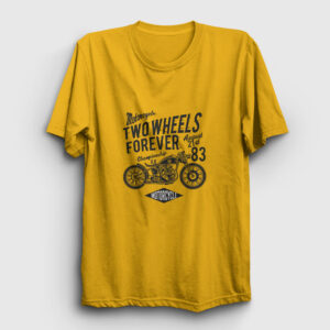 Two Wheels Forever Motor Tişört sarı