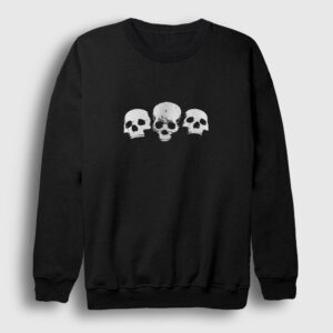 Üç Kurukafa Sweatshirt siyah